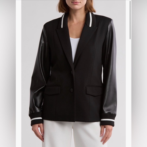 Laundry By Shelli Segal Jackets & Blazers - Laundry by Shelli Segal Black faux leather Jacket